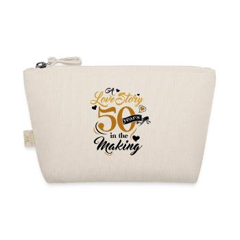 50. Wedding Anniversary Husband Wife Marriage Relationship - Organic Pouch - nature - Front