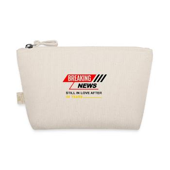 50. Wedding Anniversary Husband Wife Marriage Relationship - Organic Pouch - nature - Front