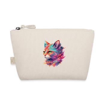 Stunning cat cat illustration in pastel - Organic Pouch - nature - Front