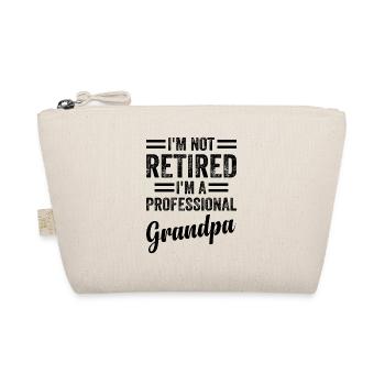 Je ne suis pas à la retraite Je suis un grand-père professionnel Heureux F - Trousse biologique - nature - Devant
