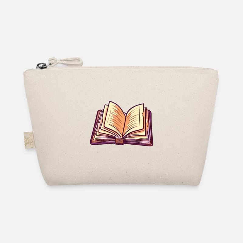 Stack of books for bookworms and bookworms Organic Pouch