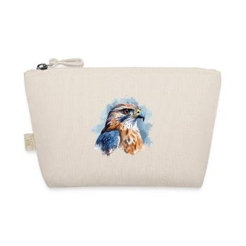 Falke Aquarell Porträt - Bio-Täschchen - Natur - Vorne