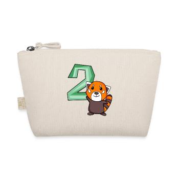 2ème anniversaire Motif Red Panda - deux ans - Trousse biologique - nature - Devant