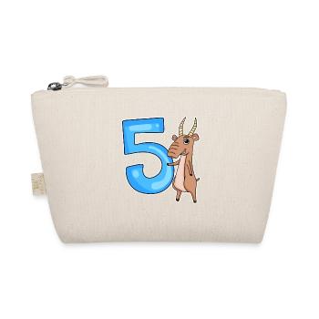 5ème anniversaire Motif Saiga Antelope - cinq ans - Trousse biologique - nature - Devant