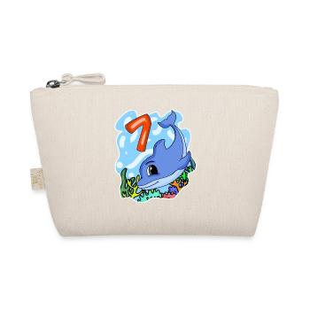 7ème anniversaire Motif Dauphin - sept ans - Trousse biologique - nature - Devant