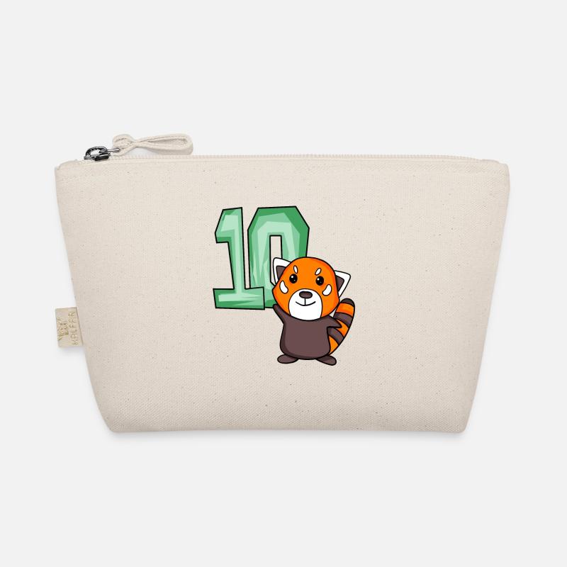 10th Birthday Motif Red Panda - dix ans Trousse biologique