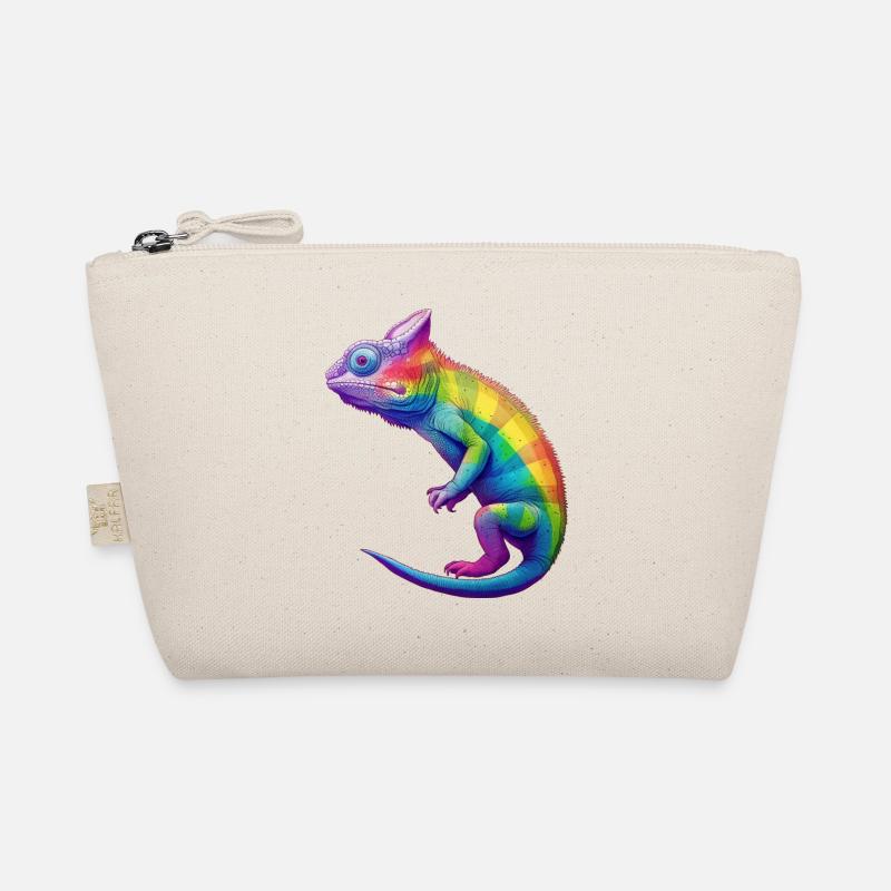 pride chameleon - Bio-Täschchen - Natur