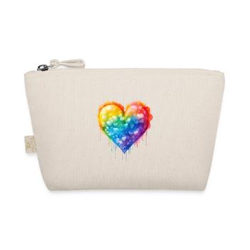 Love in All Colors-LGBT Pride - Organic Pouch - nature - Front