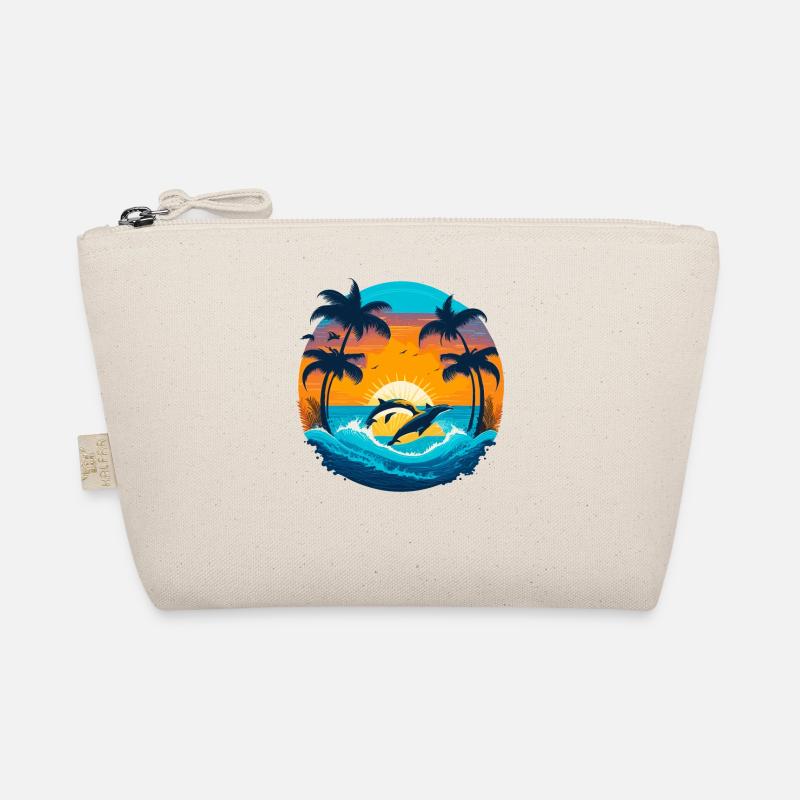 Delphin Sunset Bio-Täschchen