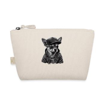 Chihuahua | Cooler Hund | Rap | Hip-Hop Gangster - Bio-Täschchen - Natur - Vorne