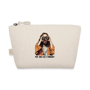 Jesus Meme Binoculars Yep Just That I Thought - Organic Pouch - nature - Front