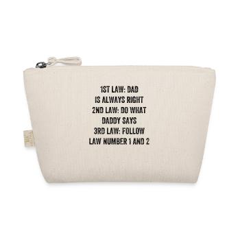 1ère loi: Papa a toujours raison - Drôle de fête des pères - Trousse biologique - nature - Devant