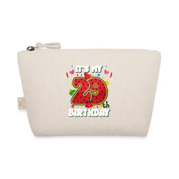 29th Birthday Watermelon Summer Gift - Organic Pouch - nature - Front