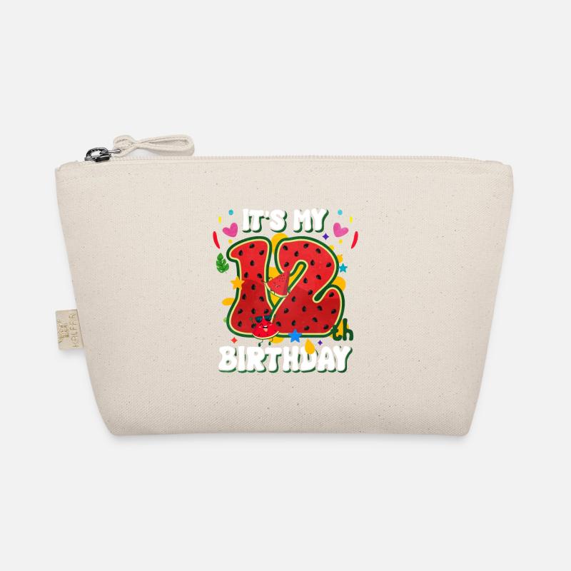12th Birthday Watermelon Summer Gift Organic Pouch