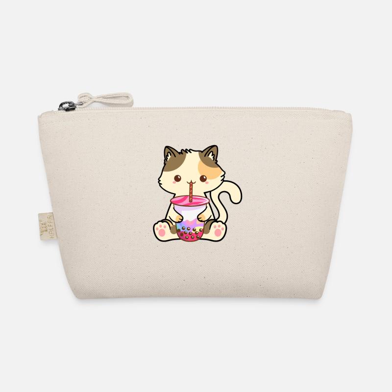 Mignon chat chaton boissons Boba Tea Bubble Tea Trousse biologique