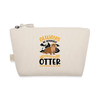 Otter Geschenk Fischotter Seeotter - Bio-Täschchen - Natur - Vorne