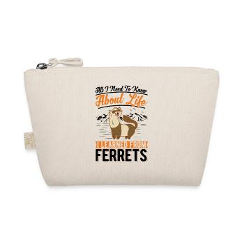 Ferret Lovers - Organic Pouch - nature - Front