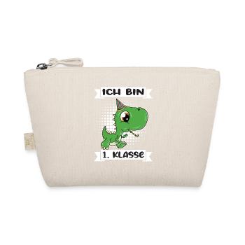 Ich Bin 1 Klasse Einschulung Schulanfang - Bio-Täschchen - Natur - Vorne