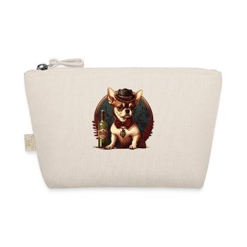 Chihuahua - France French Wine Cute Dog Souvenir - Organic Pouch - nature - Front