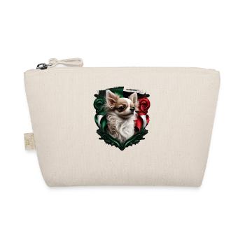 Chihuahua - Italien Flagge Italienisch Lustig Hund - Bio-Täschchen - Natur - Vorne