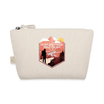 Funny hiking camping outdoors nature mountains - Organic Pouch - nature - Front
