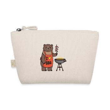 I love Bbq Bear - Organic Pouch - nature - Front