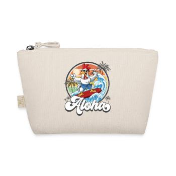 Aloha Hawaiian Hawaiian Surfer Surfing - Organic Pouch - nature - Front