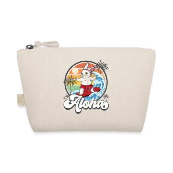 Aloha Hawaiian Hawaiian Surfer Surfing - Organic Pouch - nature - Front