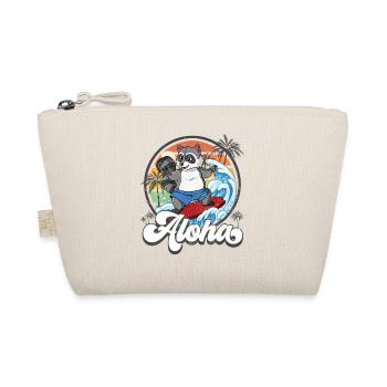 Aloha Hawaiian Hawaiian Surfer Surfing - Organic Pouch - nature - Front