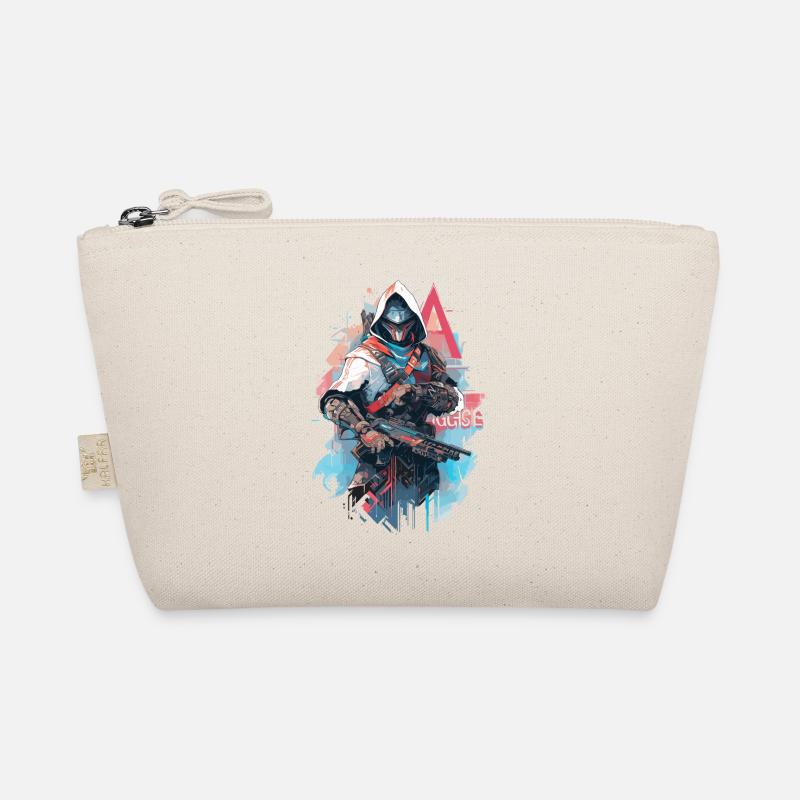 Epic Gamer Cyber Assassin Punk with Armor Organic Pouch