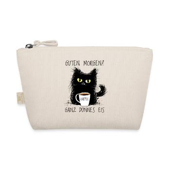 Guten Morgen? Ganz Dünnes Eis Lustige Katze Kaffee - Bio-Täschchen - Natur - Vorne