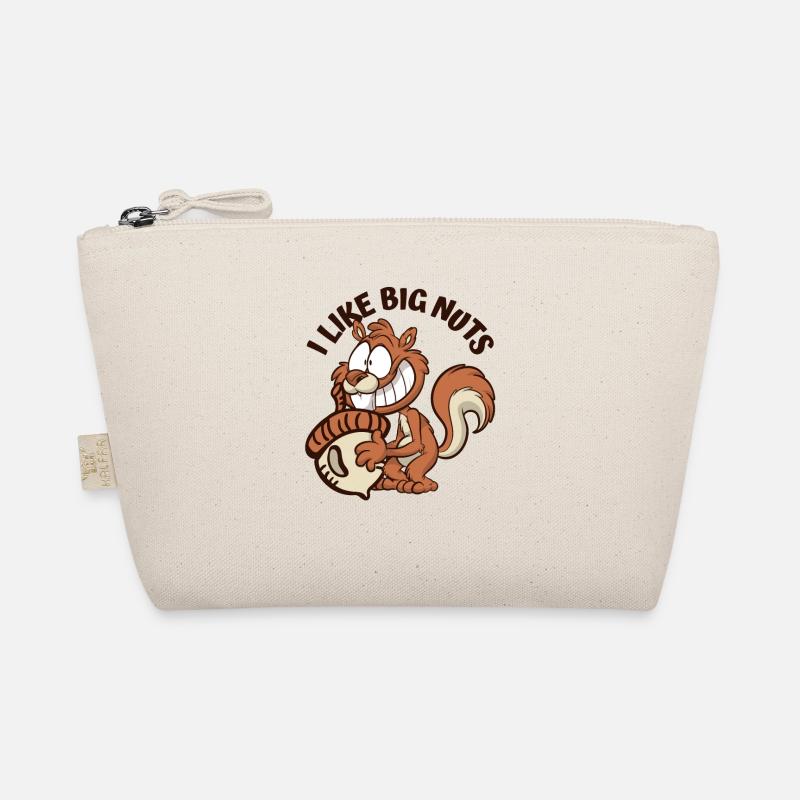 I Like Big Nuts Grauhörnchen Squirrel Eichhörnchen Bio-Täschchen