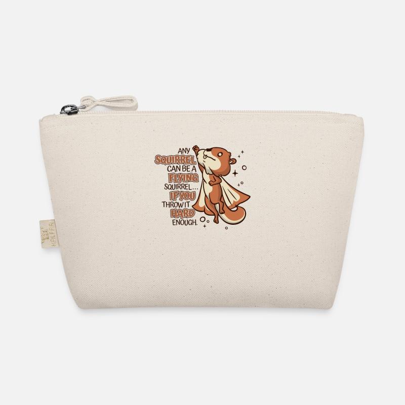 Any Squirrel Can Be A Flying Squirrel Squirrel Bio-Täschchen