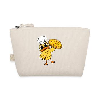 pizza maker pizza chef duck italy - Organic Pouch - nature - Front