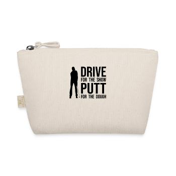 Lustiger Golfer Spruch - Driver Putter witzig - Bio-Täschchen - Natur - Vorne