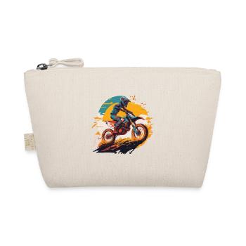 Motocross Motorcycle Bike Motorsport Biker Freestyle - Organic Pouch - nature - Front