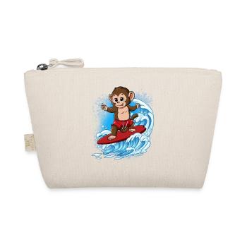 Wellensurfer Surfer Surfen - Bio-Täschchen - Natur - Vorne