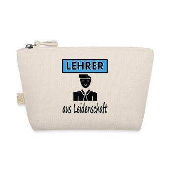 Ich bin Lehrer aus Leidenschaft Schullehrer gift - Bio-Täschchen - Natur - Vorne
