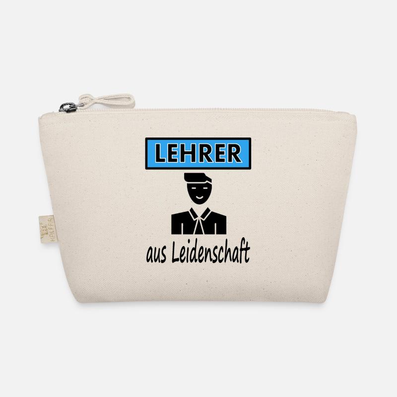 Ich bin Lehrer aus Leidenschaft Schullehrer gift - Bio-Täschchen - Natur