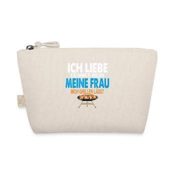 Ich Liebe es immer wenn meine frau Grillsaison - Bio-Täschchen - Natur - Vorne