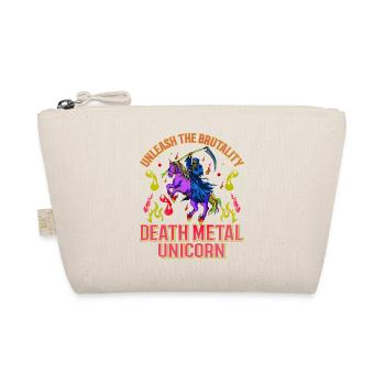 Goth Rock Satan Girl Woman Festivals Death Metal - Organic Pouch - nature - Front