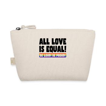 Pride LGBT Love Wins, We're Queer and Proud - Organic Pouch - nature - Front