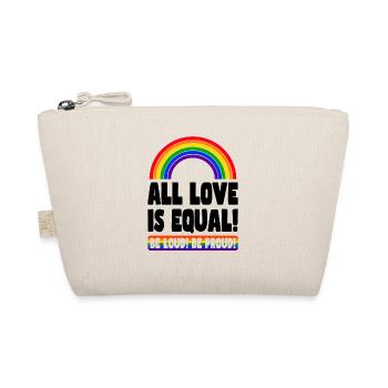 Pride LGBT Love Wins, We're Queer and Proud - Organic Pouch - nature - Front