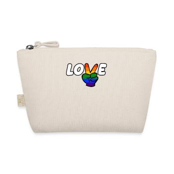 Pride LGBT love wins, we are queer and proud - Organic Pouch - nature - Front