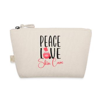 Cute Licensed Esthetician Skincare - Organic Pouch - nature - Front