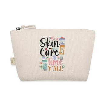 Cute Licensed Esthetician Skincare - Organic Pouch - nature - Front