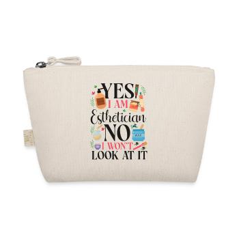 Cute Licensed Esthetician Skincare - Bio-Täschchen - Natur - Vorne