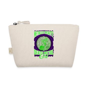 Goth Rock Satan Girl Woman Festivals Death Metal - Organic Pouch - nature - Front
