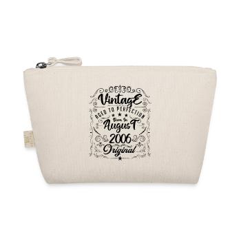 Vintage born in August 2006. Anniversary August 2006 - Organic Pouch - nature - Front