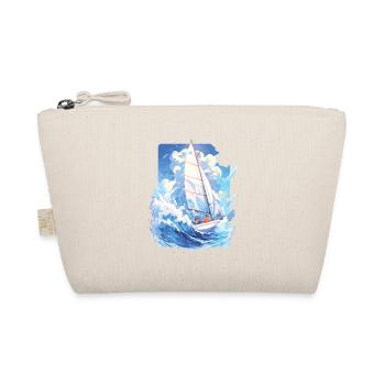 Segeln Segelboot Sport Segeln Segler Geschenke - Bio-Täschchen - Natur - Vorne